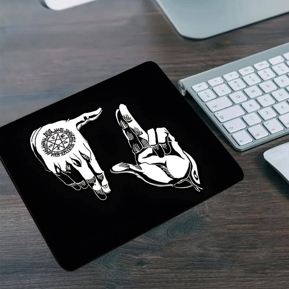 

Коврик для мыши Dark Gesture Design, большой, резиновый, противоскользящий, аксессуар для ПК, коврик для мыши для офиса и геймеров, декоративный коврик для клавиатуры