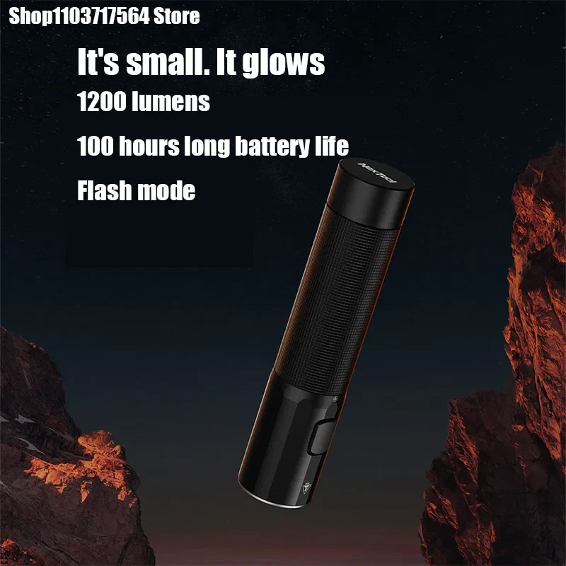 

Rechargeable Camping Lights New flashlight small straight outdoor flashlight camping night defense flashlight