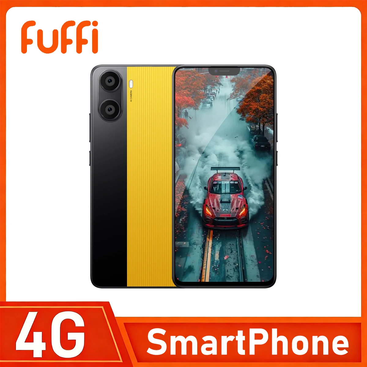 FUFFI-Global Version Smartphone Android 12 6.56 inch Screen,4+128GB 8+16MP Mobile Phone 3400mAh For Google Play Store Phone