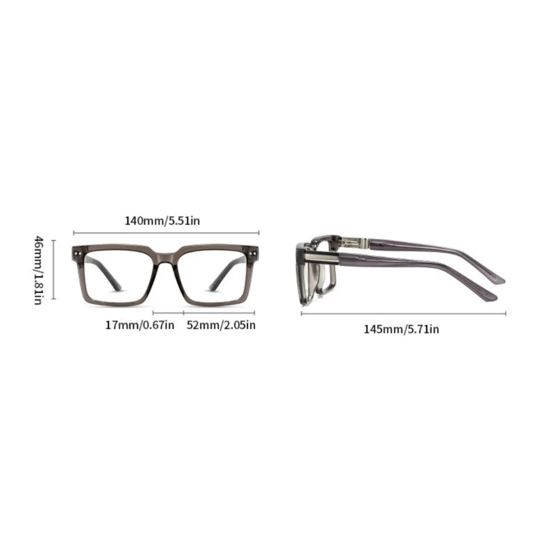 TR90 남성 여성 사각 컴퓨터 안경 안티 블루 라이트 처방 완성 근시 안경 -0.5 -1 -1.5 -2 -3 -4 -5 -6