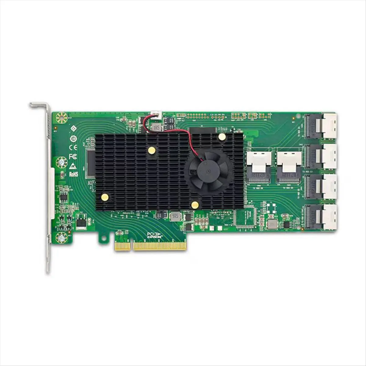 ABGZ PCIe X8 to 6-Port SFF-8087 SAS/SATA 6Gb/S HBA Controller Card PCIe X8 to SFF-8087 Adapter Card