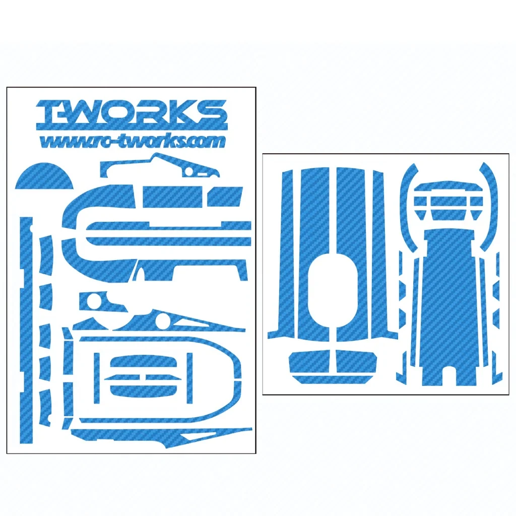 TS-037 3D Colour Graphite Sticker T-WORK'S Futaba 4PV Mirror Chrome Radio Skin Sticker for futaba 4PV Gift screen protector