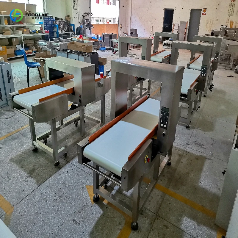 Food Metal Detector Stainless Steel Multi-Freq Anti-Interference AutoReject for Liquid Sauce Powder Slurry Cream Custard Line