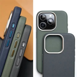 Luxury Diamond Texture PU Leather Magnetic Case For iPhone 17 Pro Max Air 16 15 14 13 For Magsafe Wireless Charging Bumper Cover