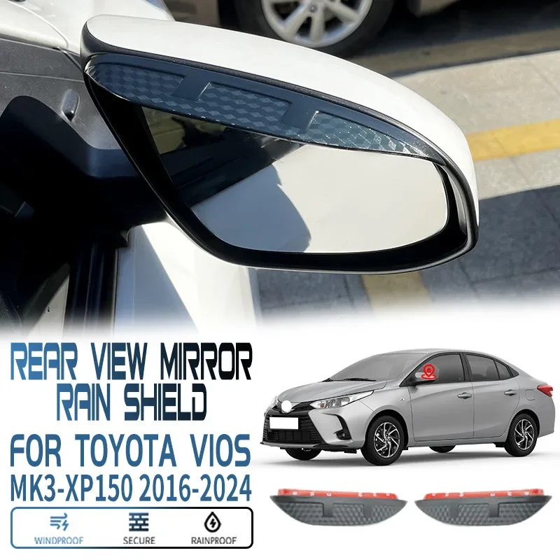 For Toyota Vios YARIS rearview mirror rain shield,The rearview mirror provides rain protection