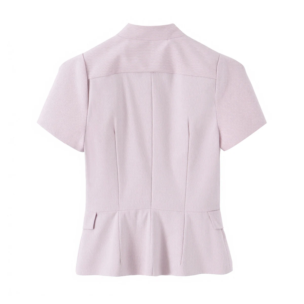 Damen Schickes Freizeit-Slim-Fit Kurzarm-Hemd KONDALA 2026 Sommer Trendiges Einreihiges Oberteil Weibliche High-Street Pendler-Hemden Top – Detail 9