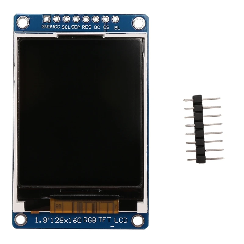 1.8 بوصة وحدة عرض إل سي دي كامل اللون 128x160 RGB SPI TFT وحدة عرض إل سي دي ST7735S 3.3 فولت استبدال OLED امدادات الطاقة