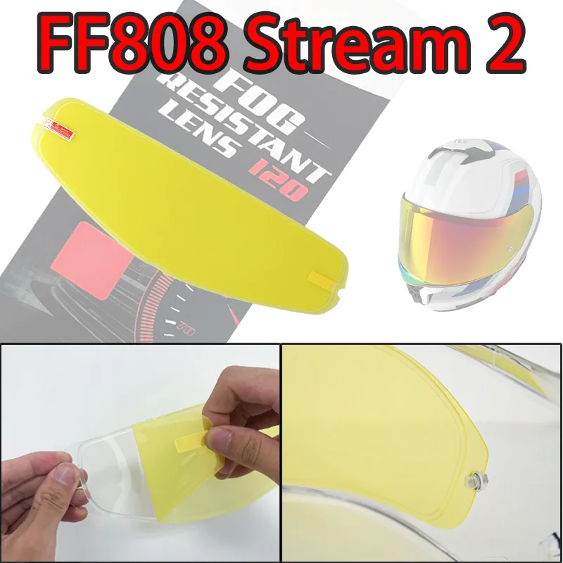 Anti Fog Film For LS2 FF808 Stream 2 Motorcycle Helmet Visor Lens Shield Glasses Full face Pin Accesorios