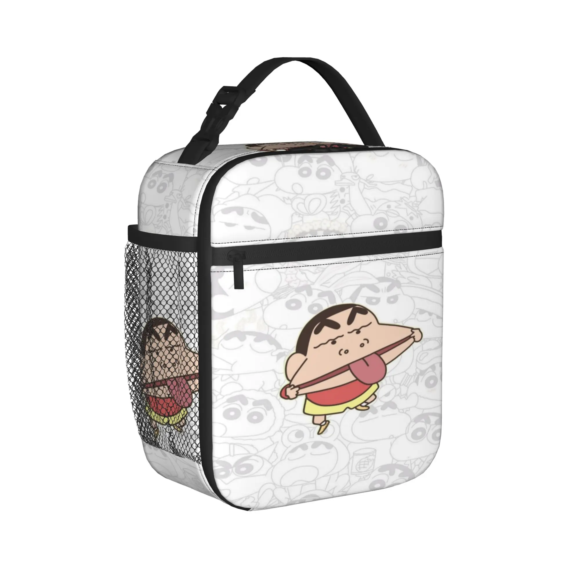 

Crayon Shins-chans Insulated Lunch Bags for Men Women Food Container Bags Portable Thermal Cooler Lunch Box For Travel