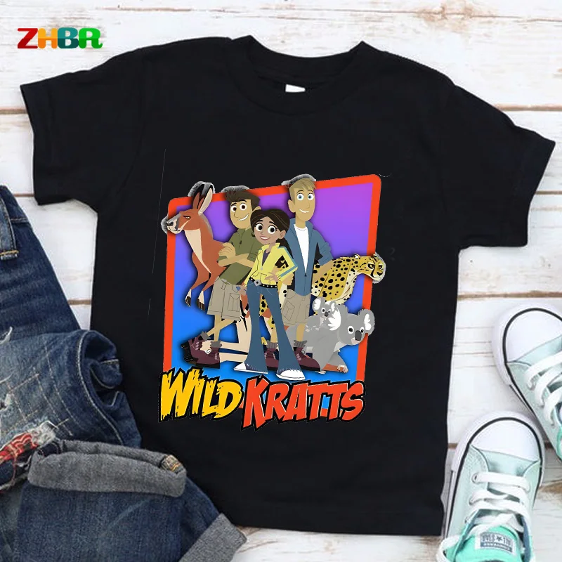 Wild Kratts Shirt Kinder T-Shirts Fan-Geschenk T-Shirt Fan-Art Shirt Kinder Film T-Shirt Jungen Mädchen Outfits Kinder Mädchen Jungen Outfit Kinderkleidung