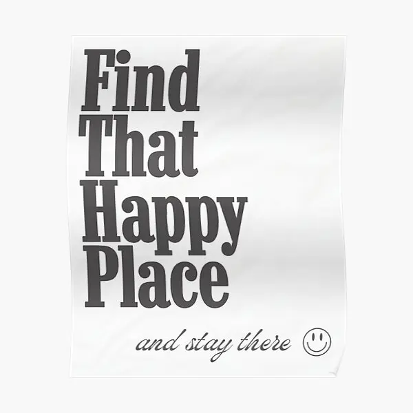 

Постер H A P Y, винтажное забавное Современное украшение, домашний Настенный декор, комнатное искусство, картина с росписью, картина без рамки