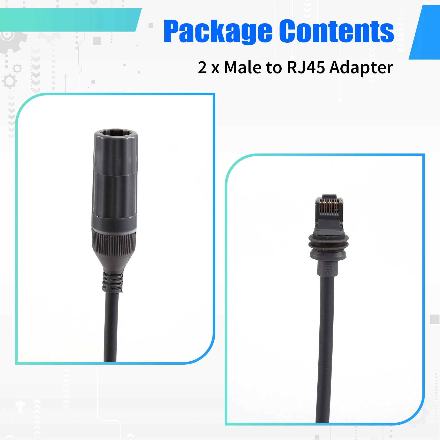 

Адаптер для SPX «папа» на RJ45 для Starlink Gen 3 V3, прямоугольный спутниковый кабель для прямоугольного спутникового кабеля-POS
