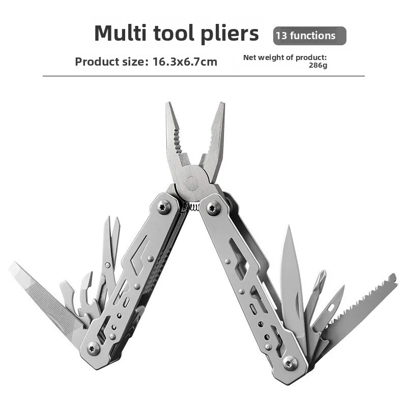 أداة تكتيكية متعددة مع كماشة قابلة للطي وسكين - EDC مدمجة، من الفولاذ المقاوم للصدأ، مفك براغي، فتاحة زجاجات للتخييم والبقاء على قيد الحياة #3