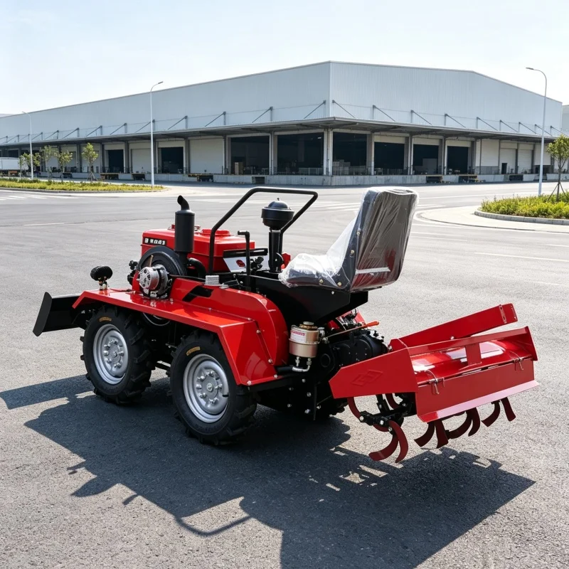 Customized Agricultural Tillage Equipment Rotary Tiller Seeder, Hot‑Selling 4‑Wheel 4WD Farm Cultivation Equipment