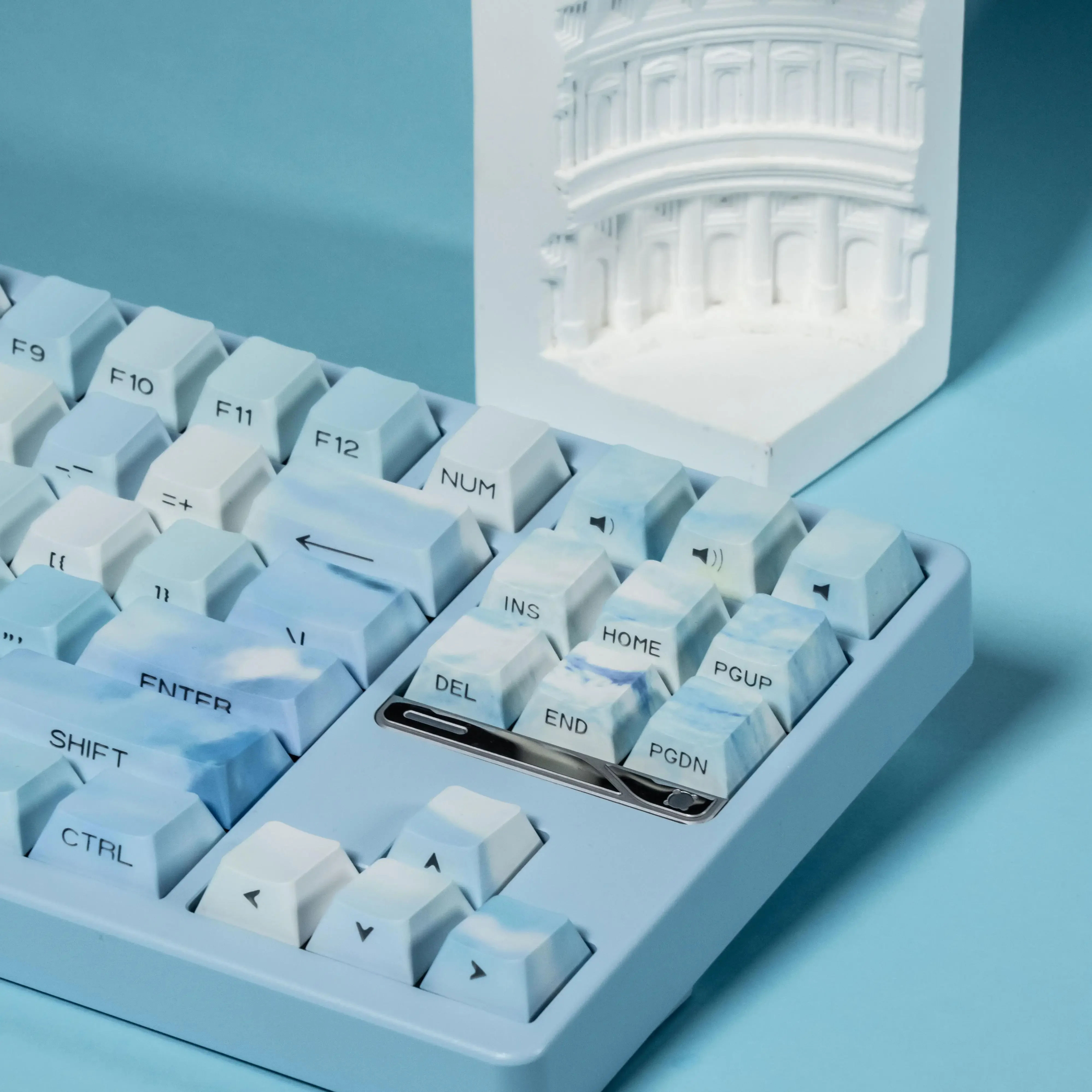 

Shuiqin Qingpan original side engraved mechanical keyboard full five-sided PBT keycaps
