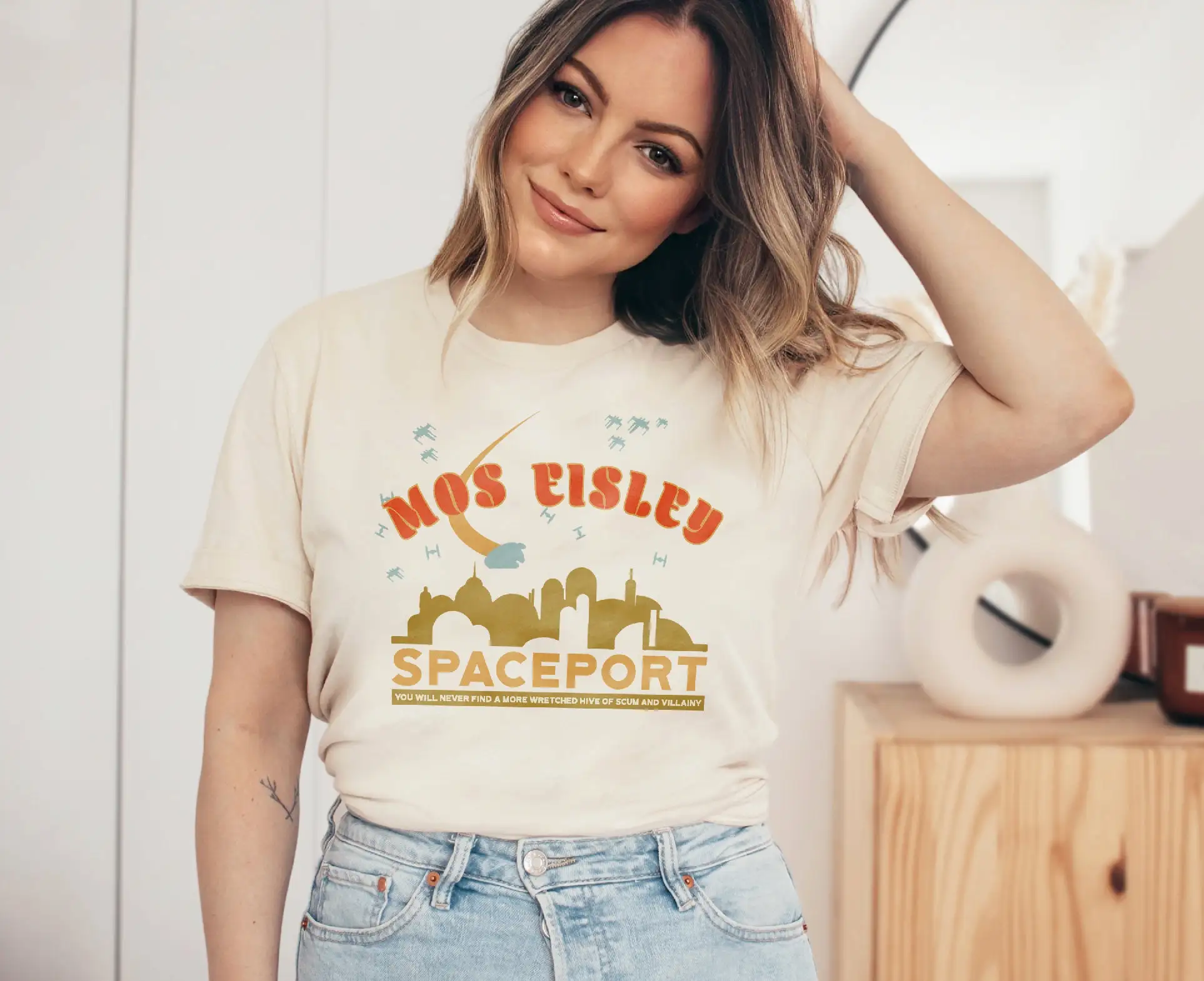 Mos Eisley Spaceport Bella Canvas Jersey T Shirt