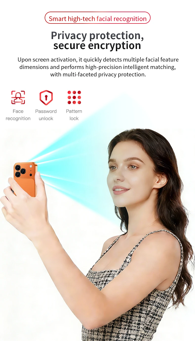 SOYES XS19 MAX LTE 4G Mini Smartphone Android 15.0 6GB RAM 128GB ROM Dual SIM 2900mAh Face Unlock Small Mobile Phone