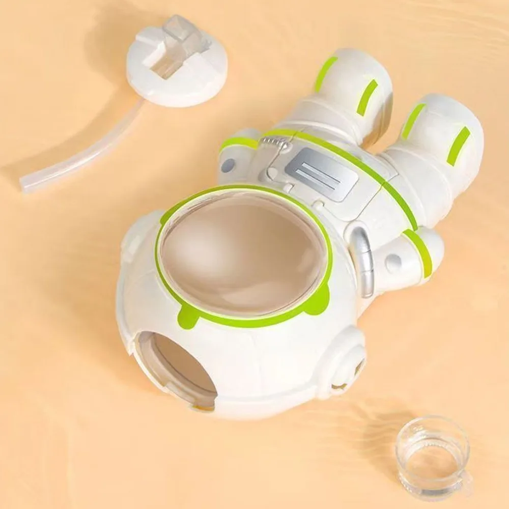 

2 Pcs 250ml/8.45oz Astronaut Water Dispenser With Cup Strap Portable Straw Cup With Mini Cup Water Dispenser Cup For Travel