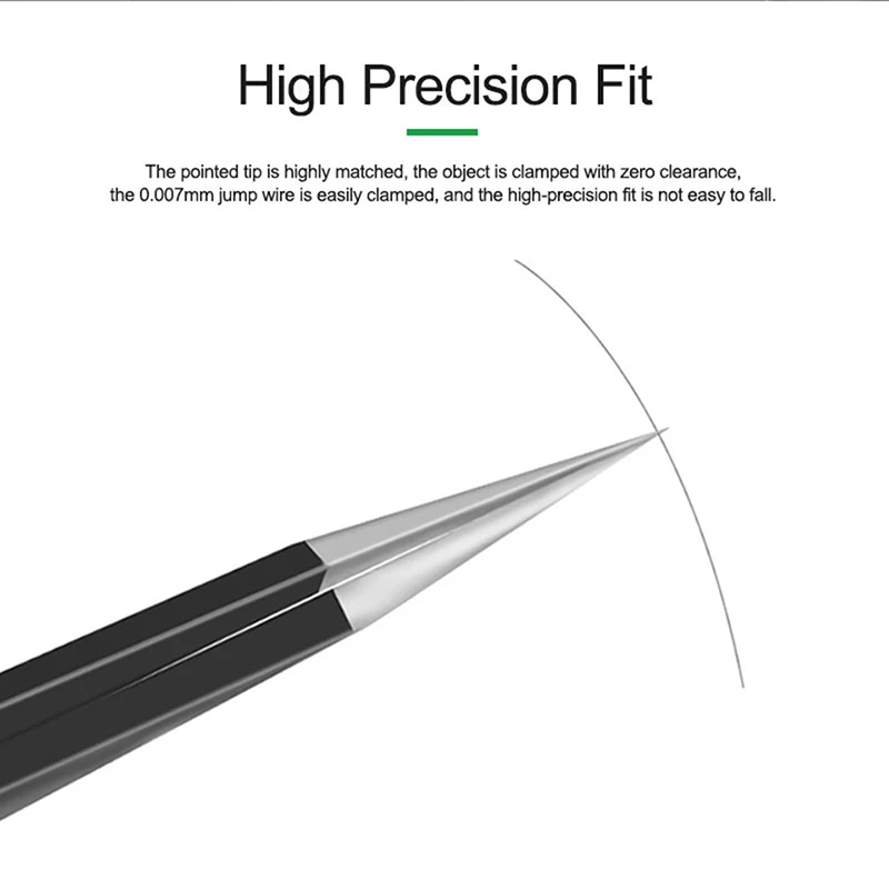 RELIFE RL-ESD-11/15 Anti-Static Non-Magnetic Tweezers Corrosion Resistant Thickening High-Precision Straight Bending Repair Tool