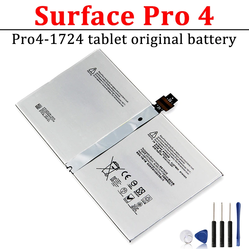 New Original Replacement Tablet 5000mAh Battery DYNR01 For Microsoft Surface Pro 4 Pro4 G3HTA027H 1724 5087mAh with Tools