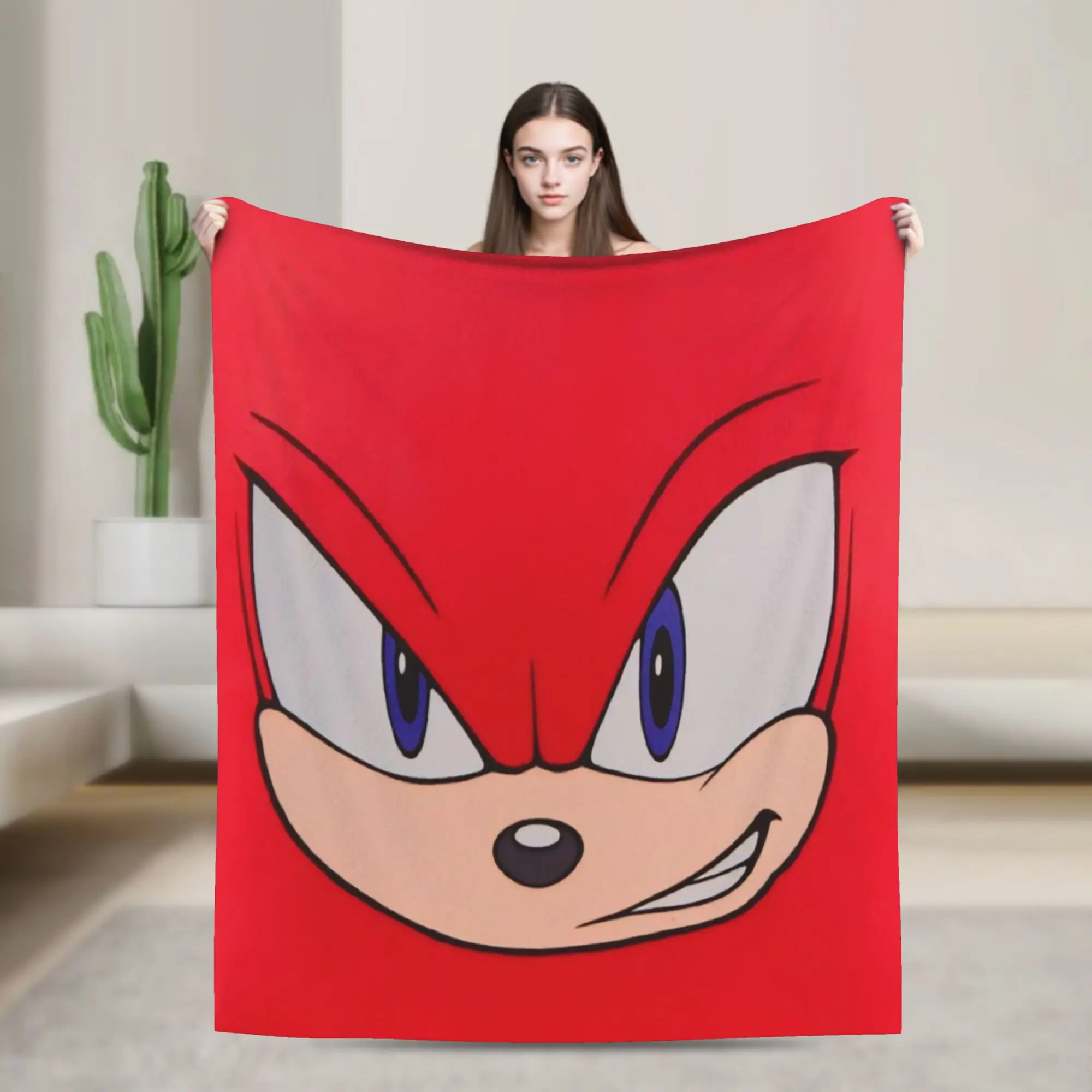 Sonices Face Blanket Ultra-Soft Fleece Cozy Gift  Throw Blanket Plush Thin Quilt