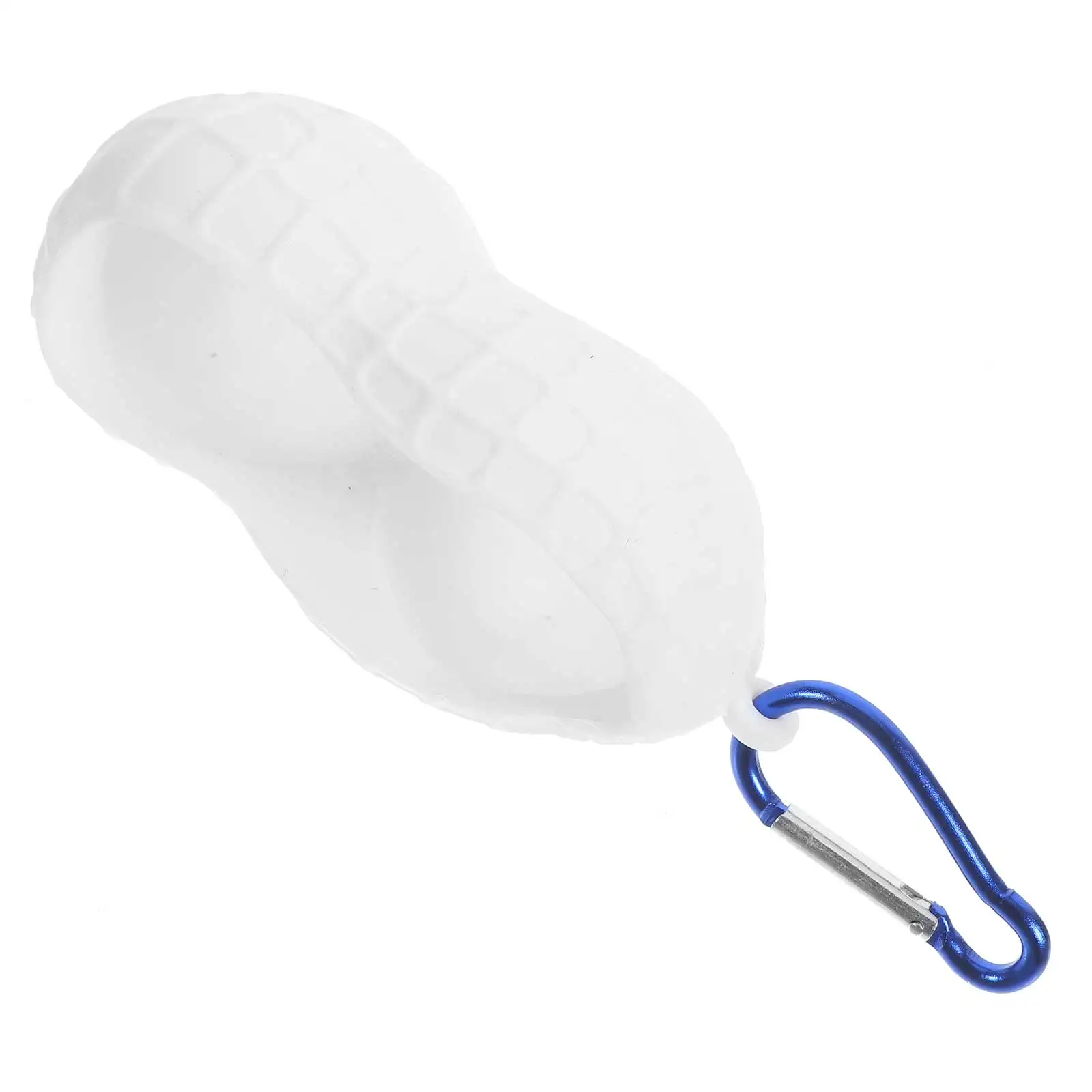 

Golf Ball Holder 2 Balls Silica Gel White Random Buckle Golf Accessories for Men Portable Golfs Ball Sleeve Elasticity Golfing
