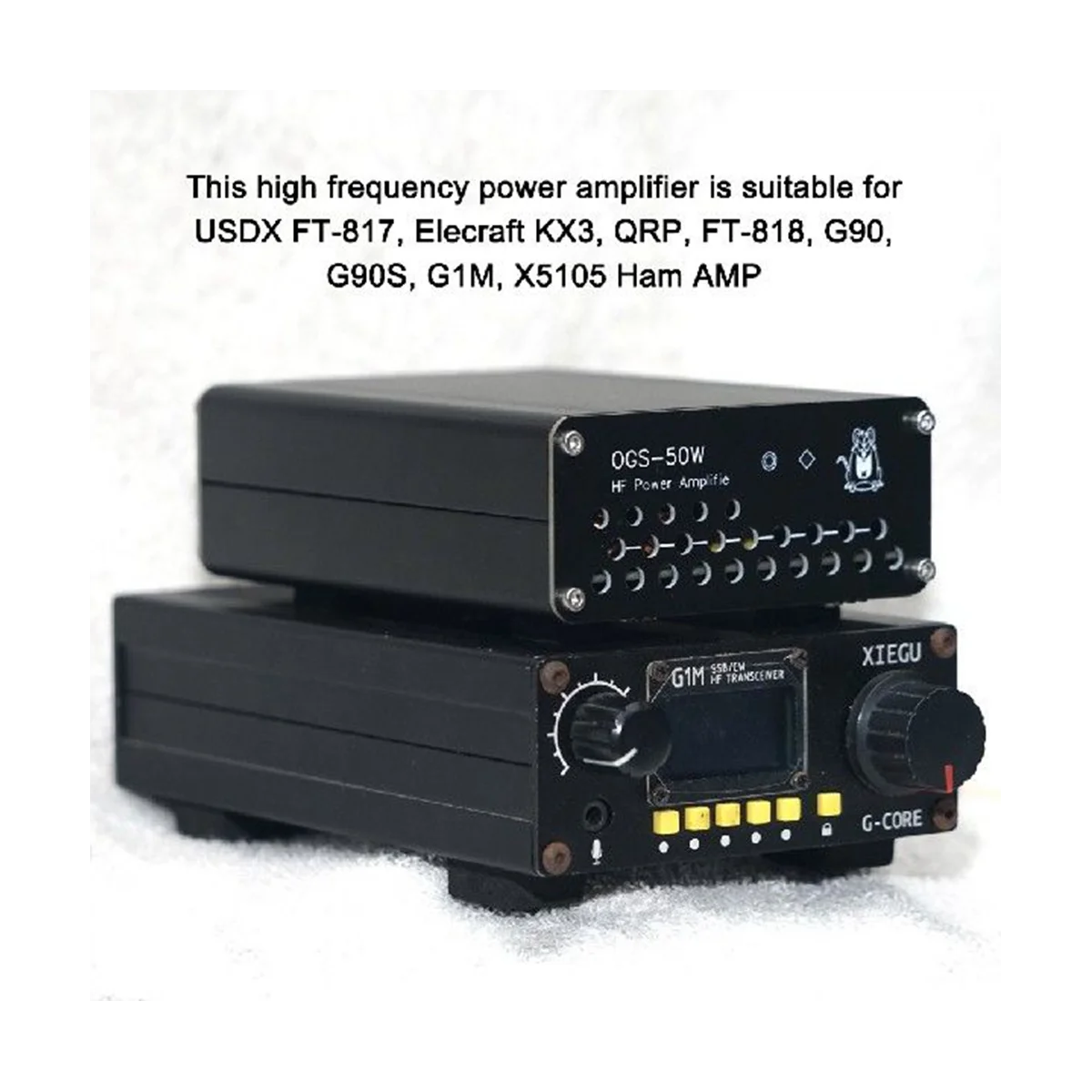 OGS-50W wzmacniacz mocy 50W HF dla USDX FT-817 ICOM IC-703 IC-705 electraft KX3 QRP FT-818 G90 G90S G1M X5105 AMP