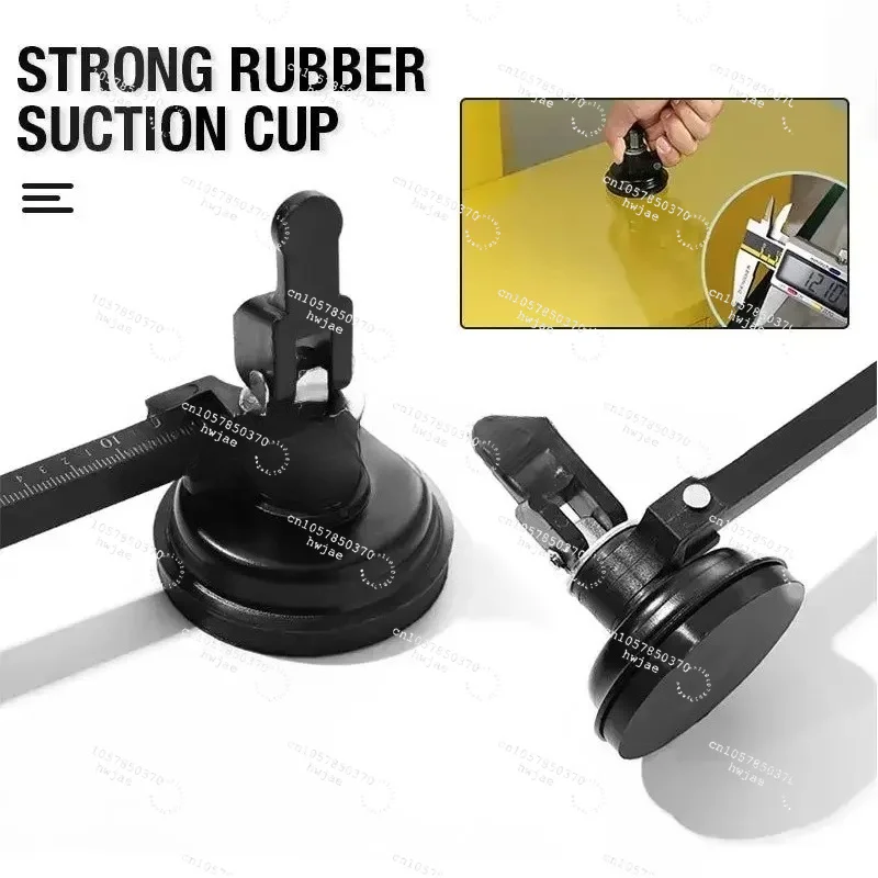 Circular Glass Cutter Glass Compass Gauge Cutter Alloy Adjustable Compasses Suction Cup Cutter Window Hole Opener Glass Process