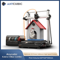 ANYCUBIC Kobra 3 Max Combo Multi-Color FDM 3D Printer Up to 600mm/s Print Speed Massive Build Volume 500*420*420mm