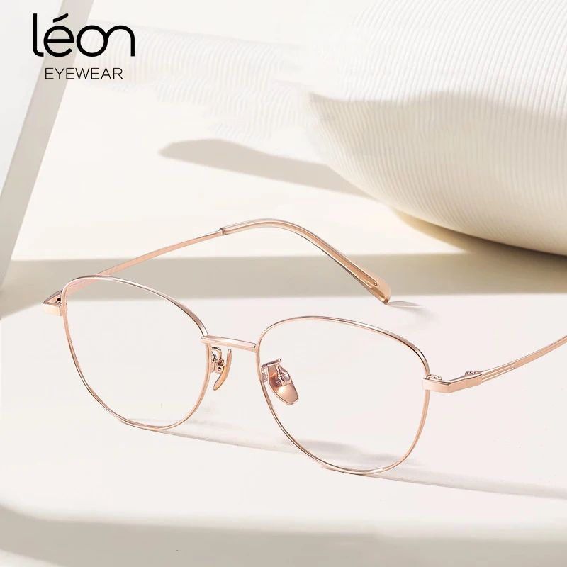 Ретро овальное стекло из титанового сплава, женская мода, маленькое лицо, широкий край, дизайн, оптическая оправа для очков по рецепту, близорукость, дальнозоркость