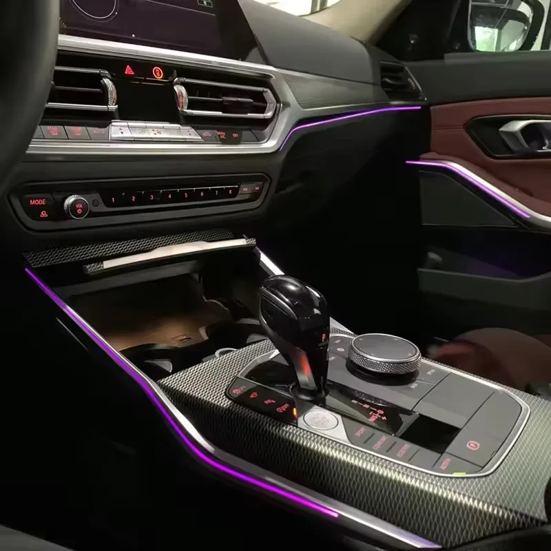 ملحقات شريط الجو المطورة لسيارات BMW 3 Series 64 Color LED إضاءة البيئة الداخلية G20 G21 G28 2019-2025