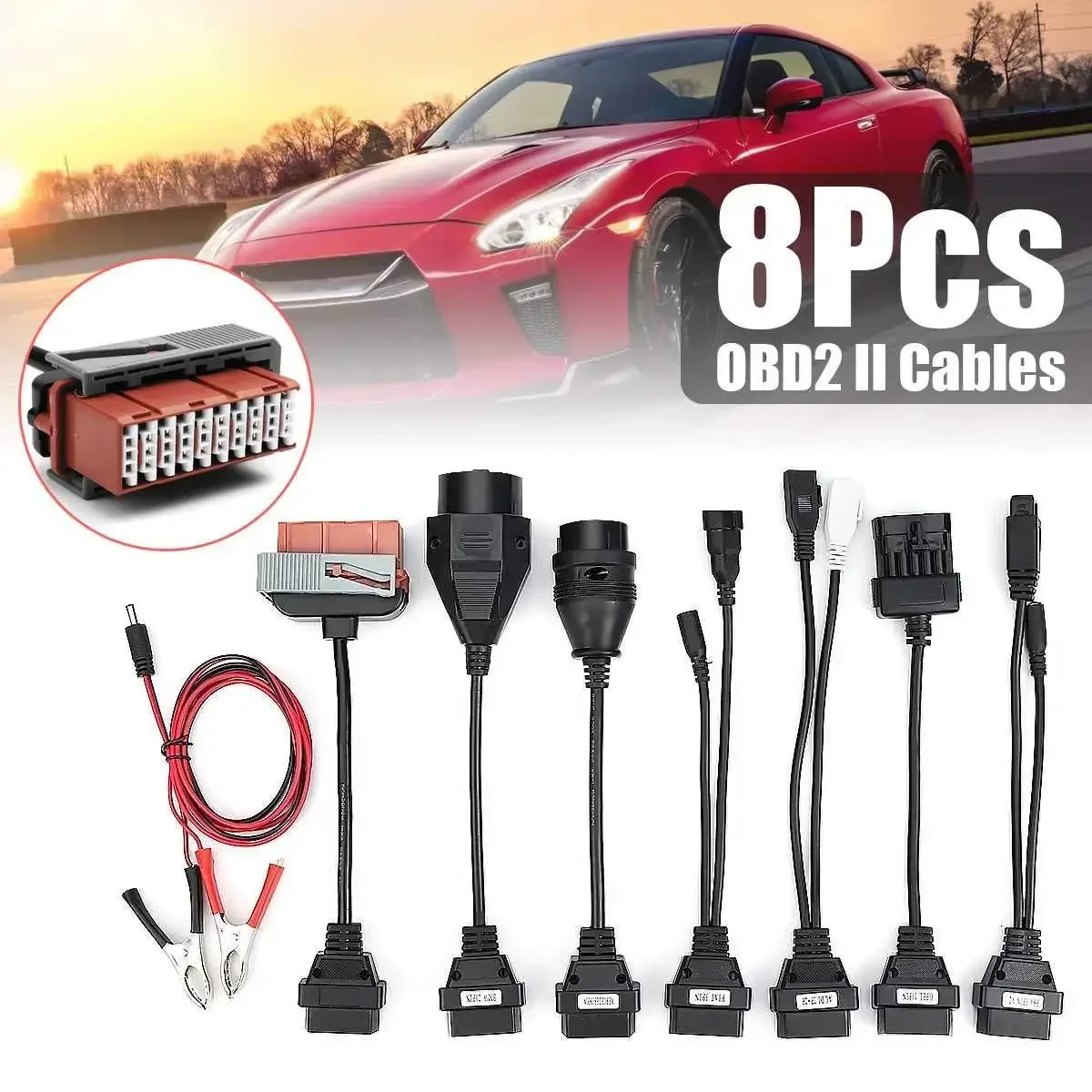 8 in 1 Set of Cables Car for Ds150e Tcs Cdp Old  Conversion Line