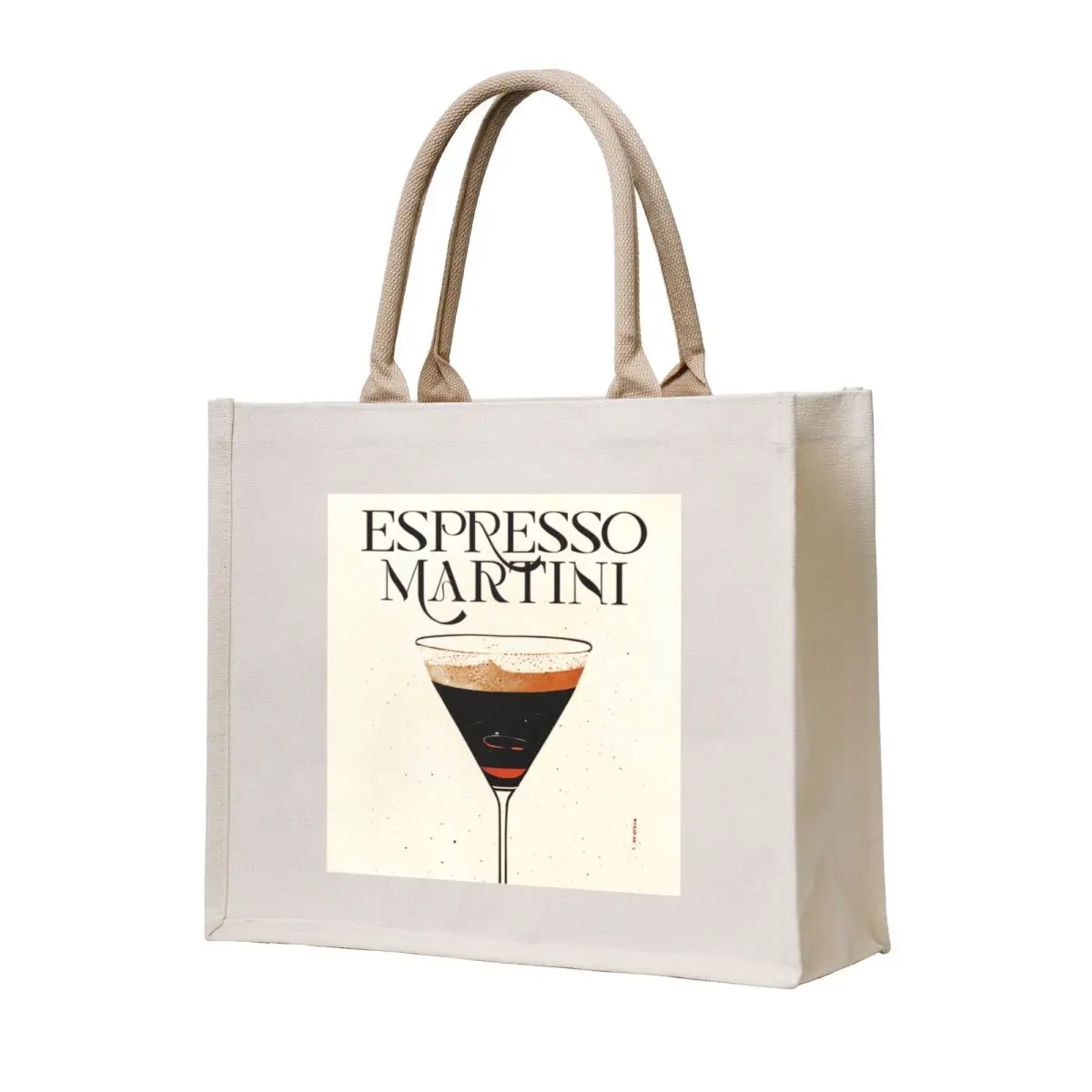 

Espresso Martini Retro Cocktail Poster 1970s Coffee Bar Prints, Vintage Drinks, Recipe, Wall Art Tote Bag