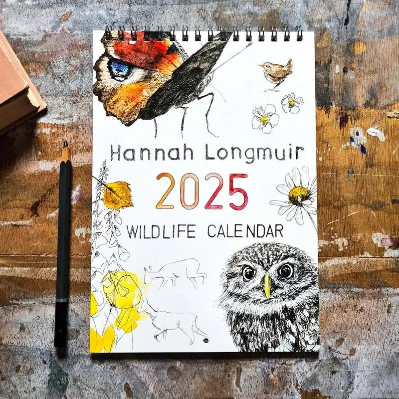 2025 Wildlife Calendar 2025 Wall Daily Monthly Calendar Plans Wall Funny 12 Month Creative Calendar Thick Paper For Friend Famil