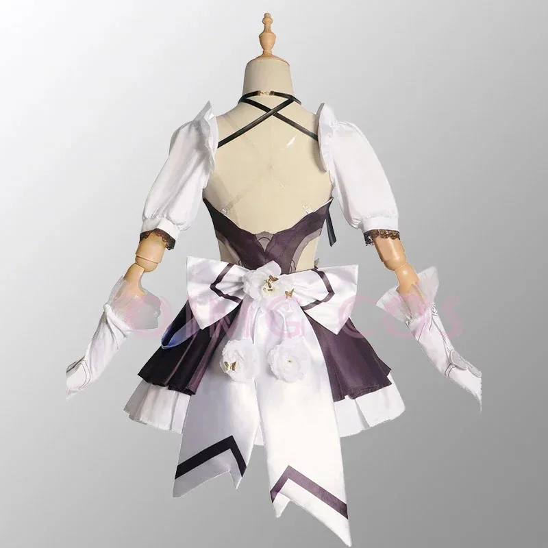 New 2025 Elysia Cosplay French maid Costume Honkai Impact 3 Carnival Uniform Wig Anime Halloween Costumes Men Game ★AA9X