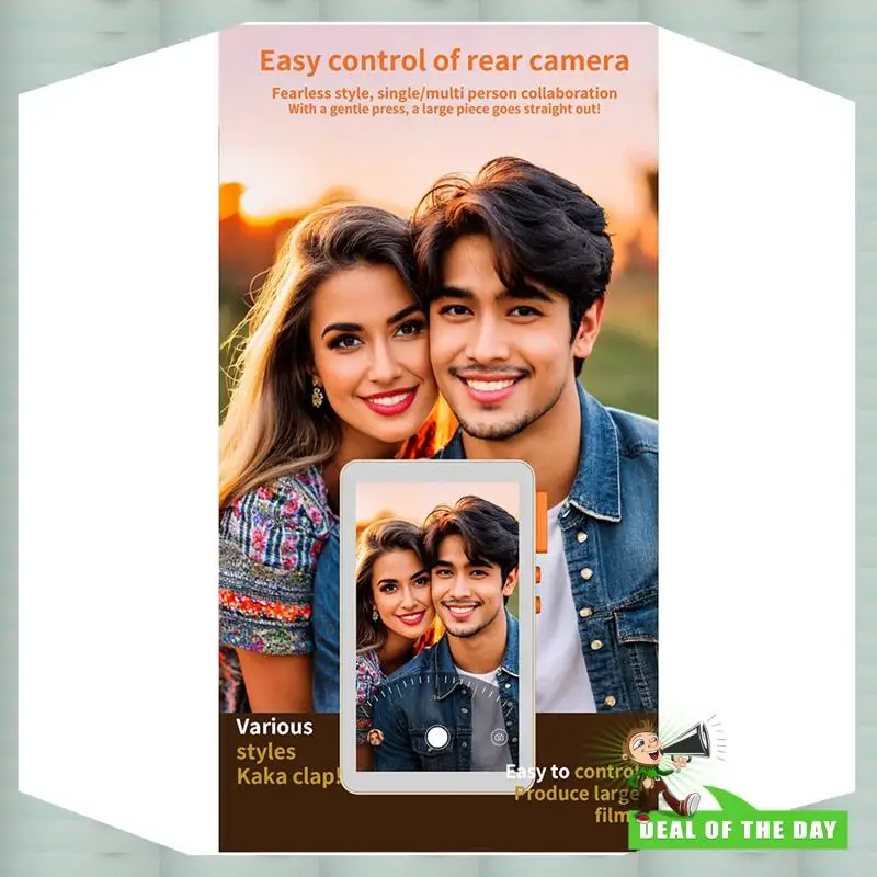24-Hour Delivery RK-X40F For Smartphone Compatible Magnetic Phone Selfie Monitor Screen Rear Camera For Vlog Live Streaming