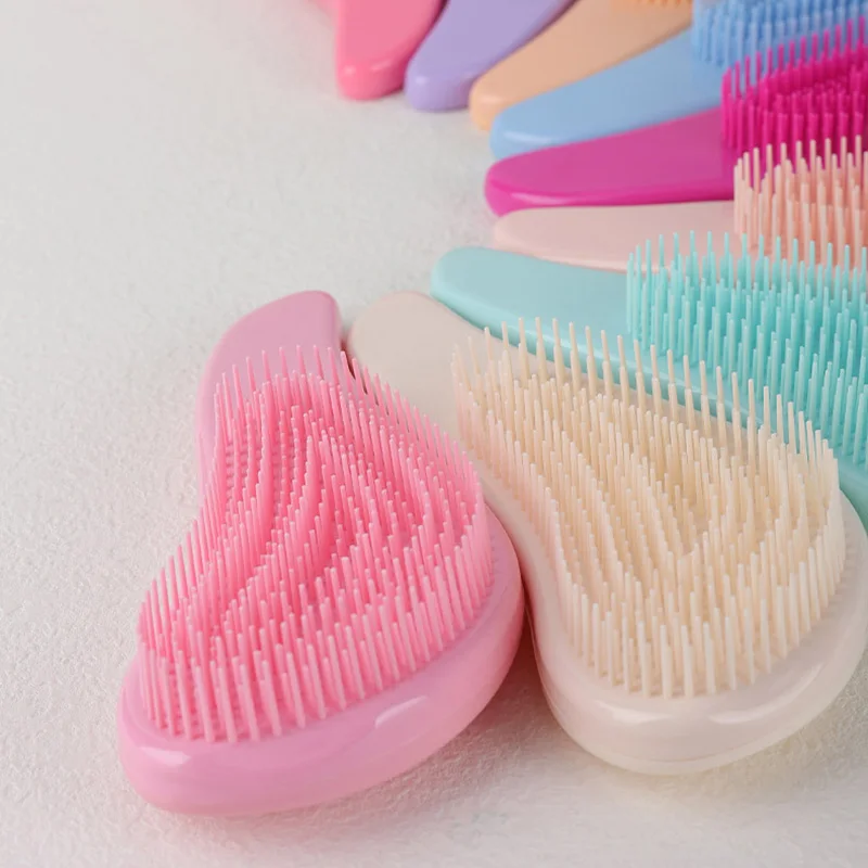 الأطفال تدليك فرش الشعر وفك تشابك وسادة هوائية وفك تشابك مكافحة ساكنة فرشاة مشط صالون تصفيف أداة للفتيات الصغيرات