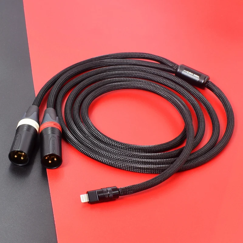 HIFI OCC + 스털링 실버 밸런스 4.4mm 3.5mm 유형 C 번개 2 XLR 남성 3 핀 케이블 Mp3 pha2a wm1a 1z zx300a DAC 전화