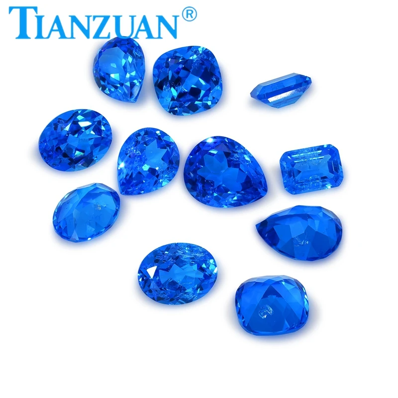 

Синтетический шпинель прямоугольной формы 5x7 мм, синего цвета, изумрудной огранки, с трещинами и включениями внутри, с сертификатом AGL.