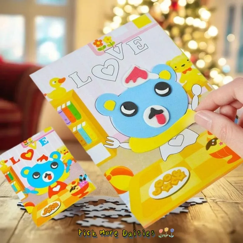 Универсальная головоломка с мультяшными животными; 10/20 шт; Детская игрушка-наклейка из пенопласта EVA «сделай сам»