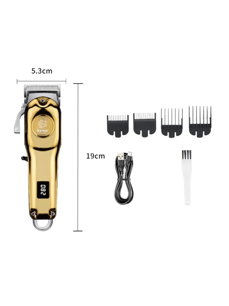 Factory Price Professional Hair Clipper Trimmer Km-2628 Adjustable Cutter Head Electric Hair Clippers Hair Beard Clippers