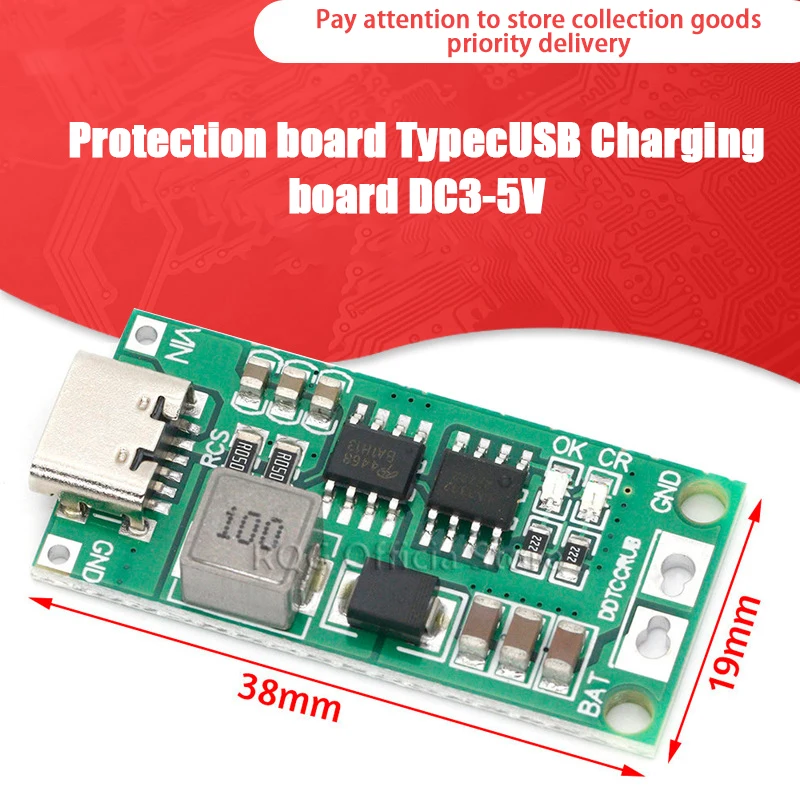 Multi-Cell Lithium Battery Step-Up Boost Polymer Li-Ion Charger Lithium Battery Charging Board Battery Circuit Protection Board