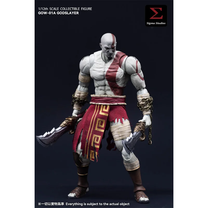 In Stock SIGMA STUDIOS GOW‑01 Godslayer Kratos 1/12 Scale Action Figure, Ghost of Sparta God of War Game Collectible