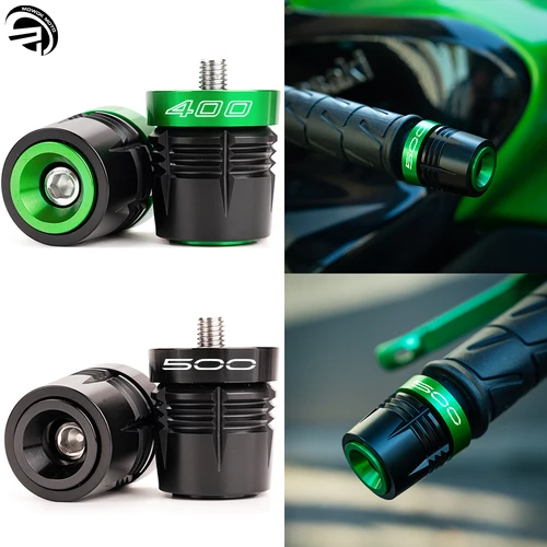 Para Kawasaki Z400 Z500 Z 400 500 Ninja400 Ninja500 SE 2019-2025 2024 2023 empuñaduras de manillar de motocicleta tapones de extremo tapas deslizantes