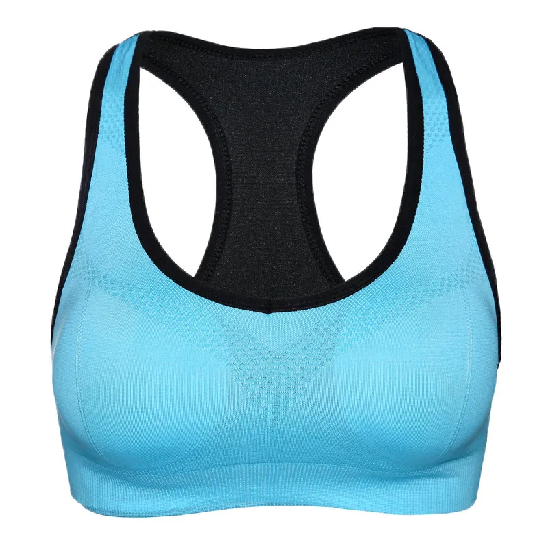 Vest-style Sports Bra without Steel Ring Hollow Shockproof Yoga Running Fitness Sports Underwear