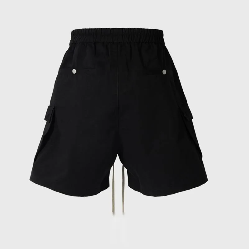HKSH Summer New Men Tide High Street Darkwear Chic Capris Casual Shorts Multi-pocket Niche Wide Leg Half Lengh Pants Ins HK7027