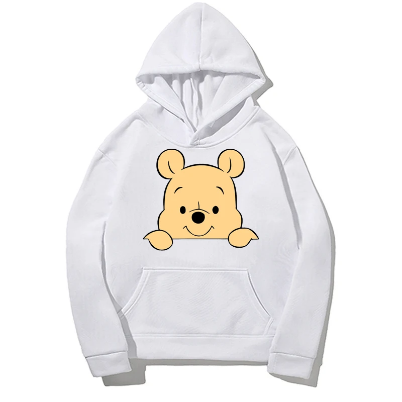 Disney Women\'s Sweatshirt Winnie The Pooh Pattern Hoodie Y2k Clothing Large Size 2024 Fashion Women\'s Oversized Hoodie Top