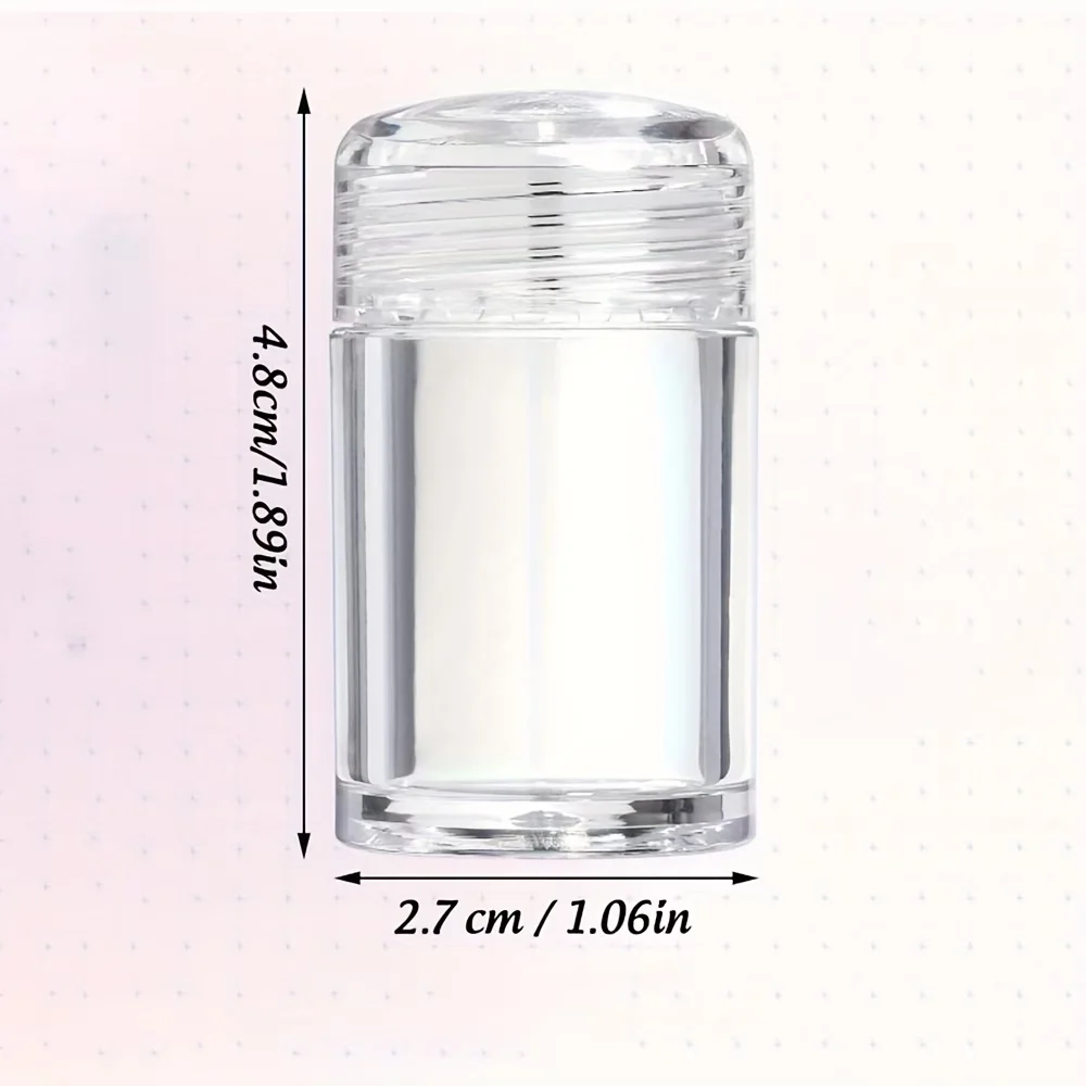 Mini Clear Loose Powder Jars with Filters and Lids, Small Travel Makeup Glitter Eyeshadow Containers, 12-hole Dispensers, Makeup