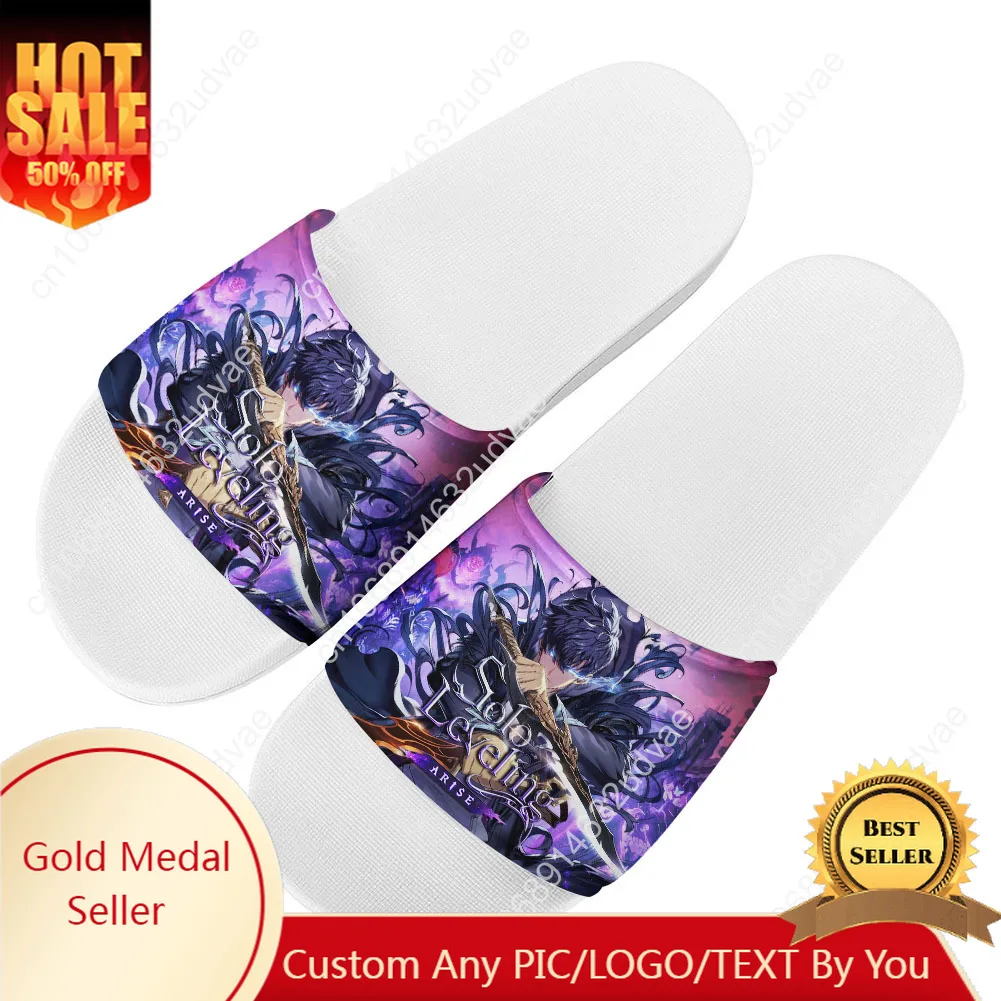 

Solo Leveling Wiki Slippers Home Bathroom Sandals Water Shoes Men Women Teenagers Indoor Poor Sandal Customized Summer Slipper