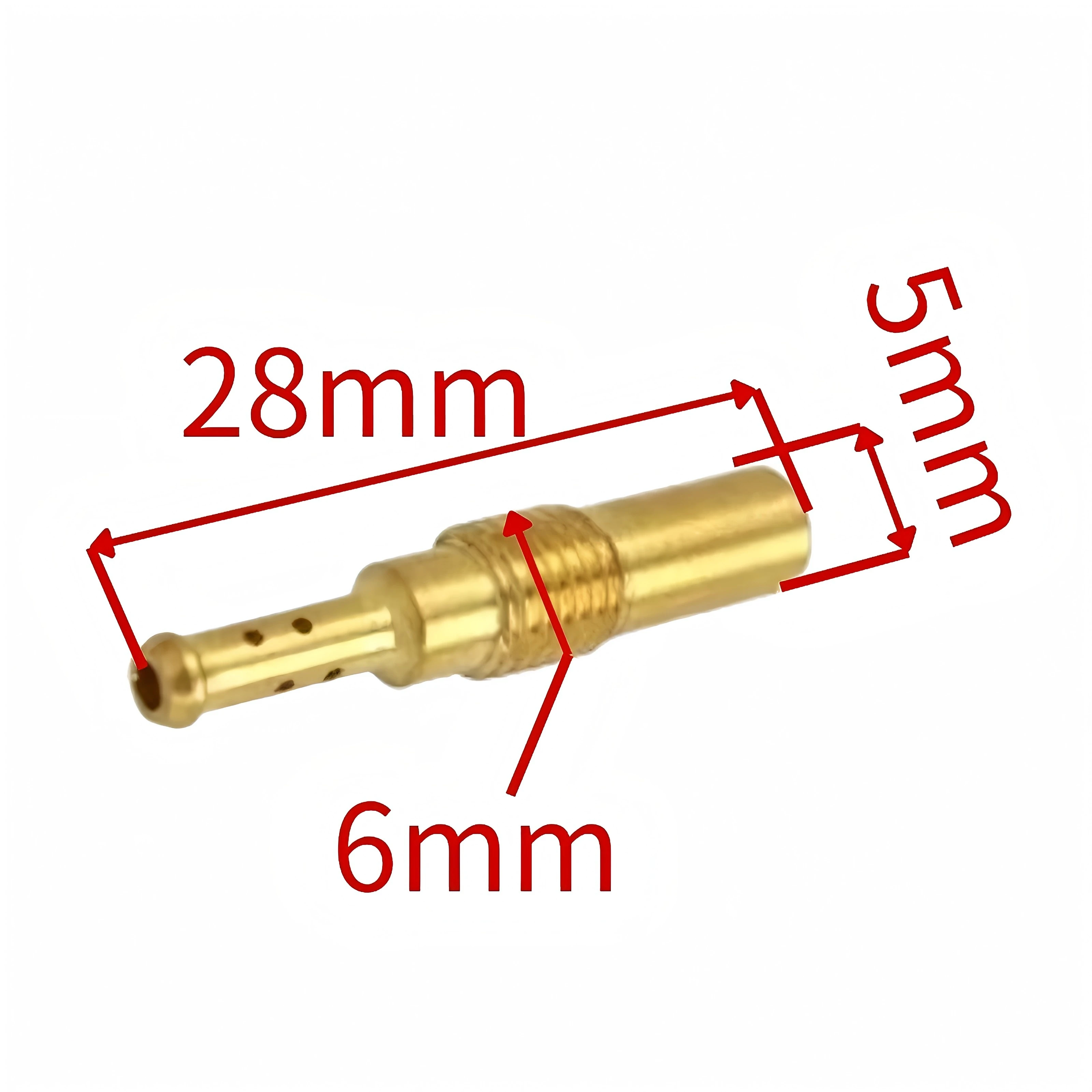 1 PCS M6 X 0.75mm For KEIHIN PWK PE FCR KOSO OKO Injector Nozzle Jets #30-55 Motorcycle Carburetor Slow Jet Pilot Jet